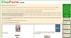 Desktop Screenshot of clayfacts.com